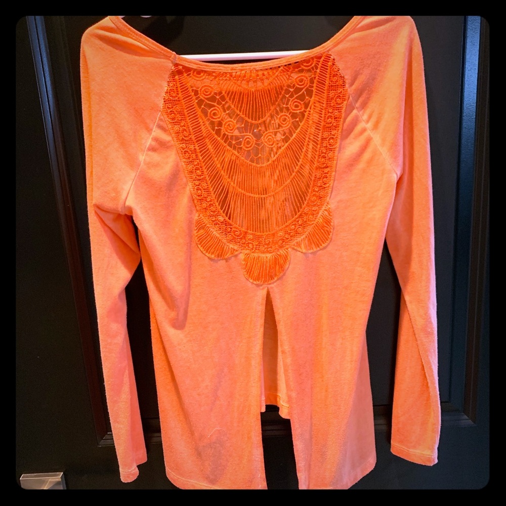 Lace Open Back Top